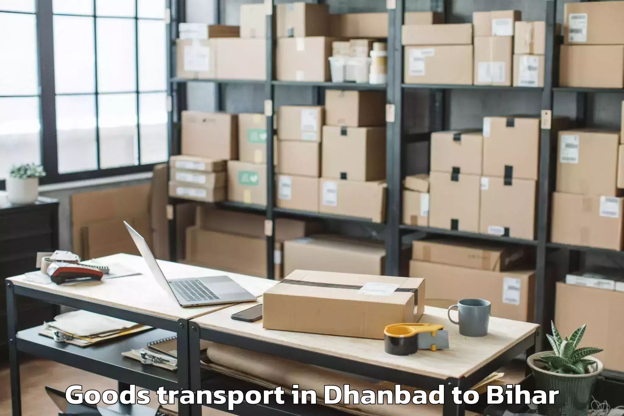 Reliable Dhanbad to Goh Aurangabad Goods Transport